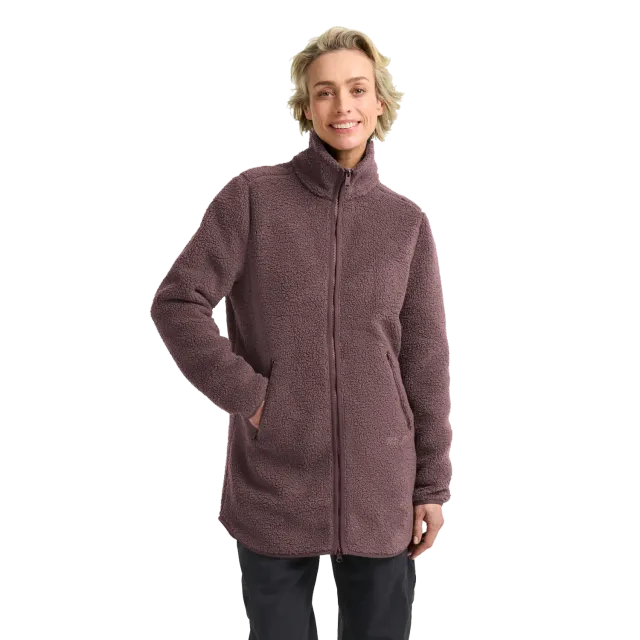 Jack Wolfskin High Curl Coat W manteau femme sherpa chaud