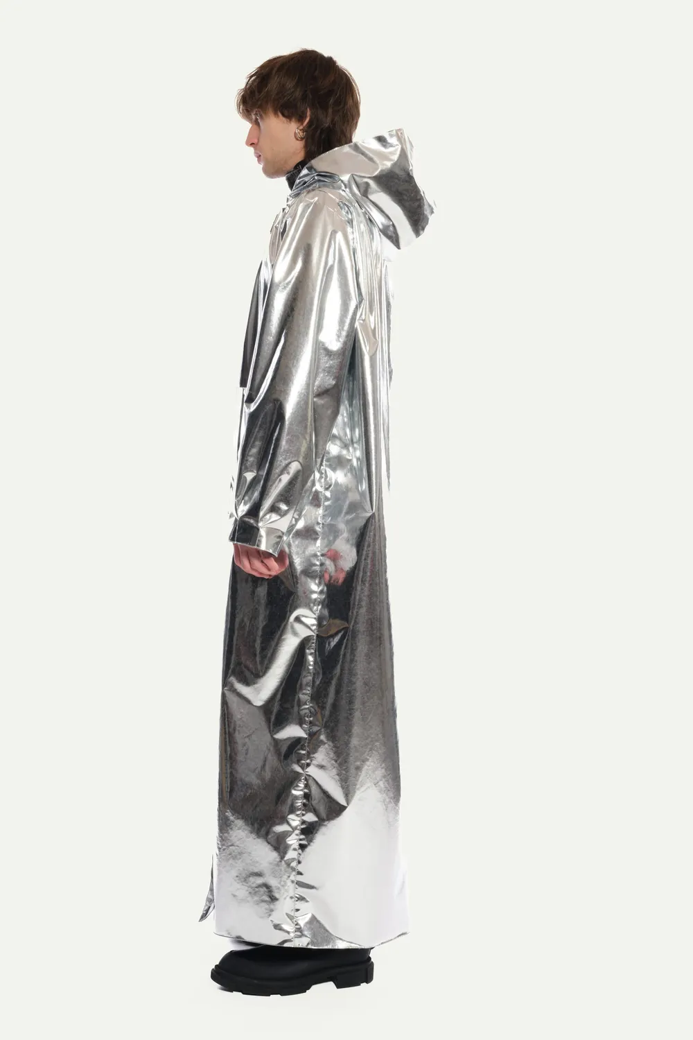 JEANNE FRIOT Silver Windbreaker coupe-vent argent