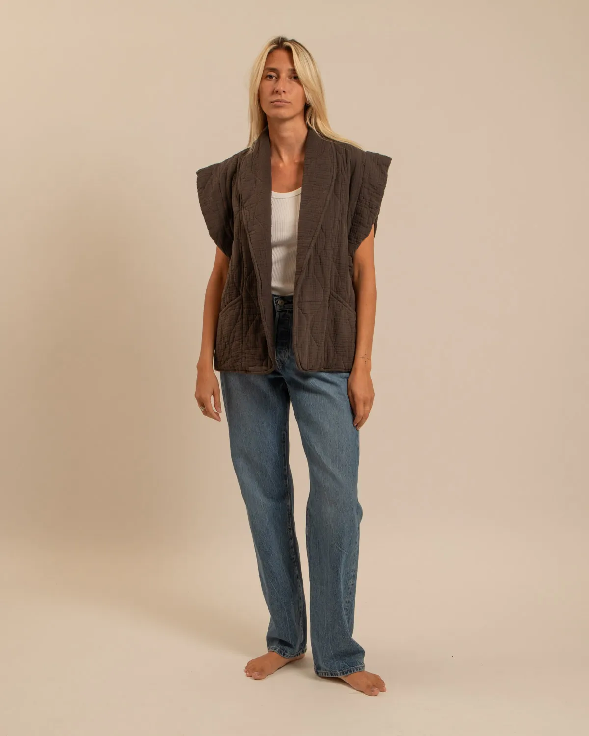 Aokyanos Brooklyn Chocolat veste coton taille unique