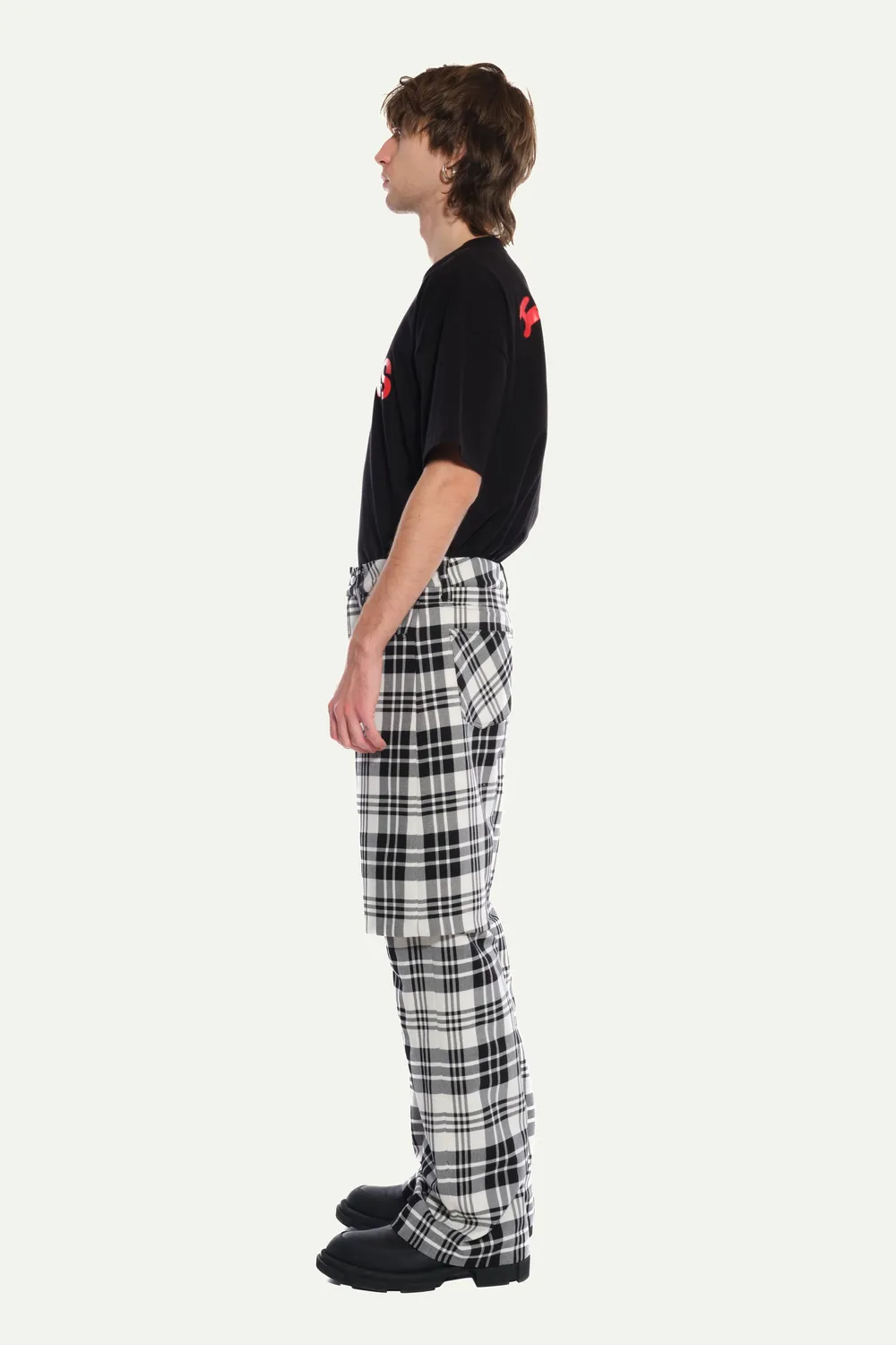 Jeanne Friot Tartan Double pantalon large M
