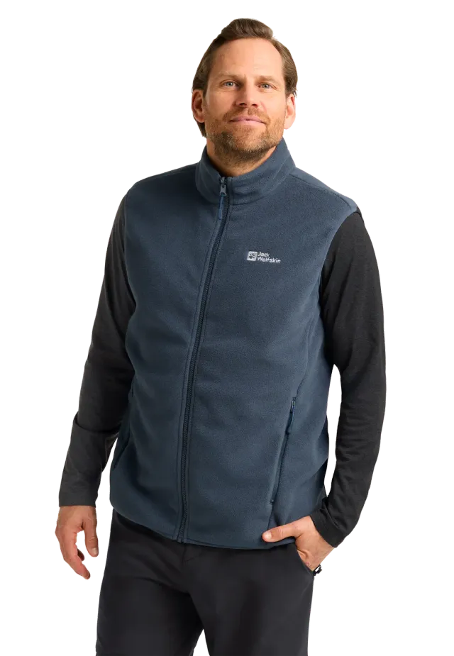 Jack Wolfskin Waldsteig FZ Vest M gilet polaire homme recyclé