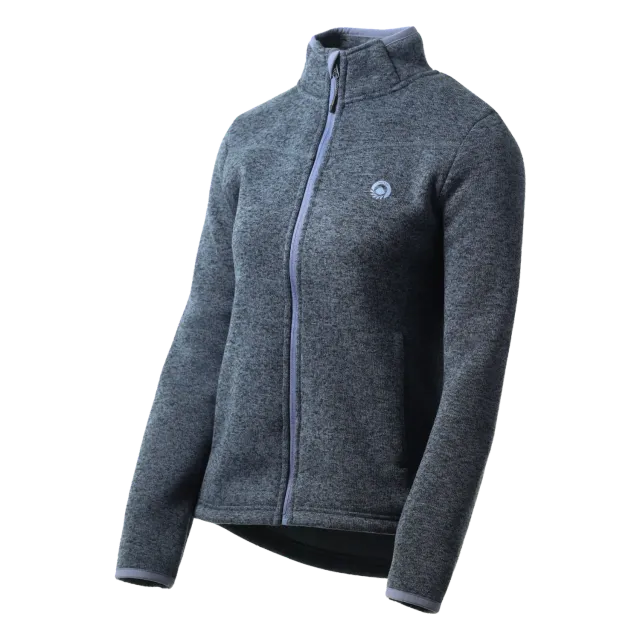 Lhotse Hana polaire ardoise femme col montant