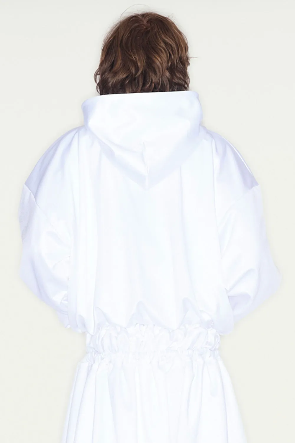 Jeanne Friot Shiny Hoodie sweat noir brillant