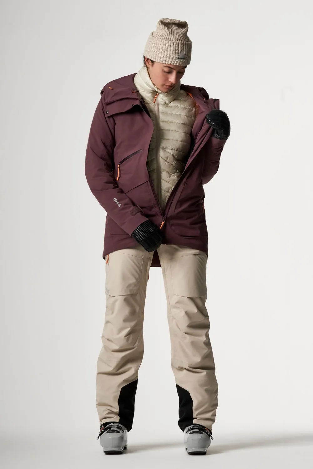 Orage Grace veste isolée femme prune 100g