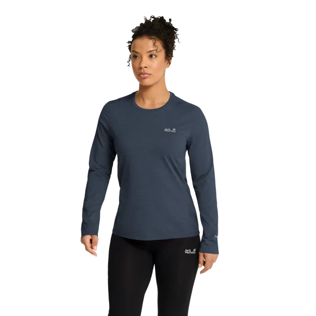 Jack Wolfskin Trail LS W t-shirt manches longues femme respirant