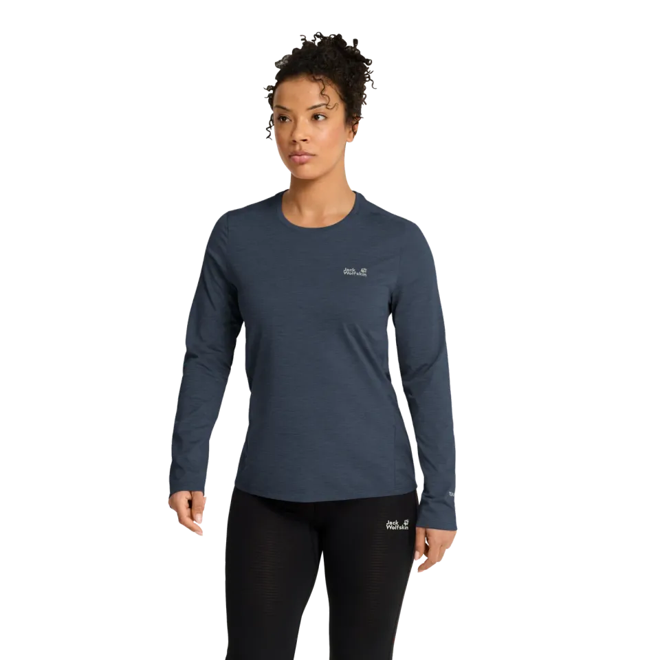 Jack Wolfskin Trail LS W t-shirt manches longues femme respirant
