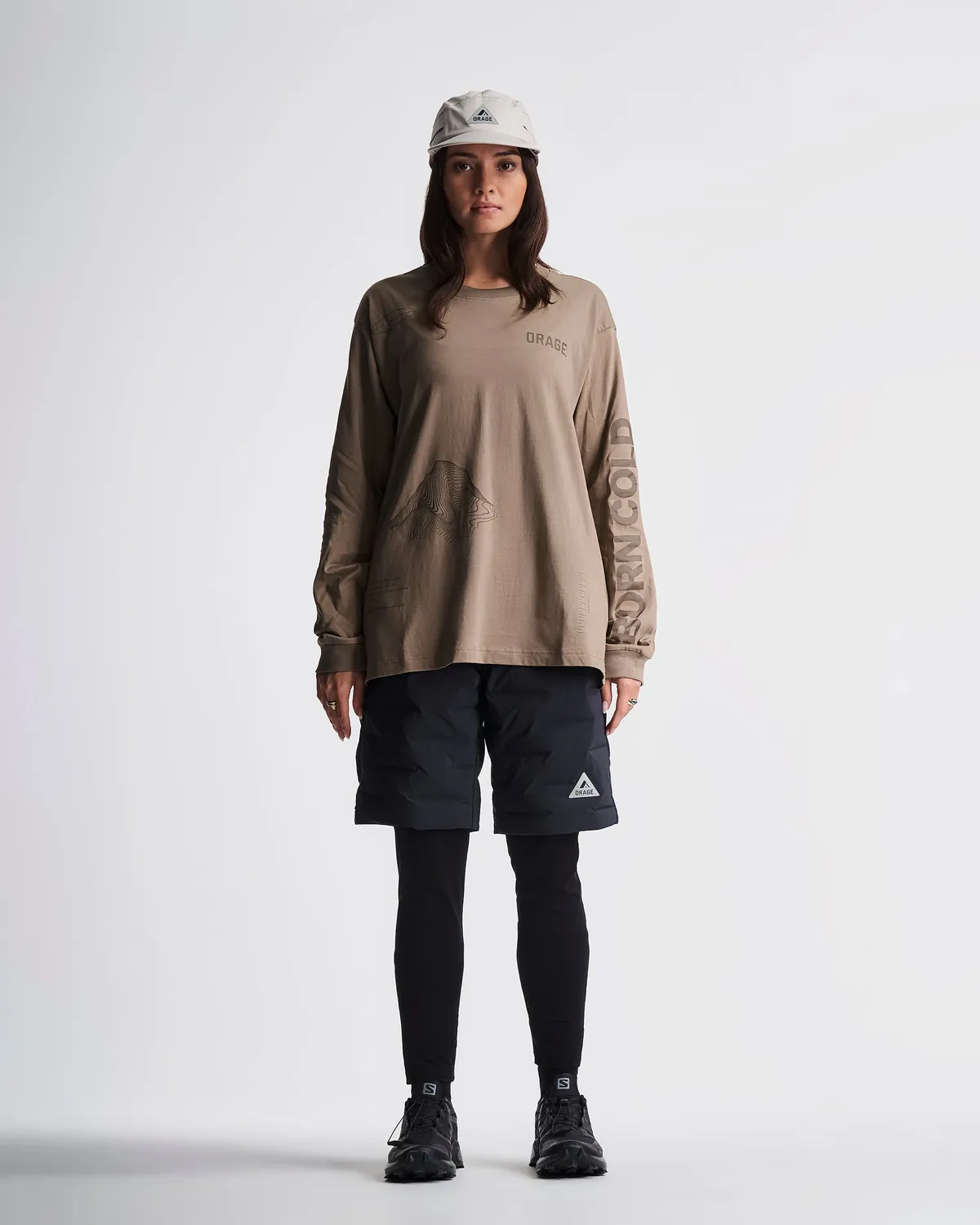 Orage Alpine Ascent t-shirt manche longue coton bio argile