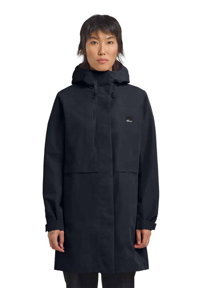 Jack Wolfskin Terraview 2L Coat W manteau pluie femme mi-long