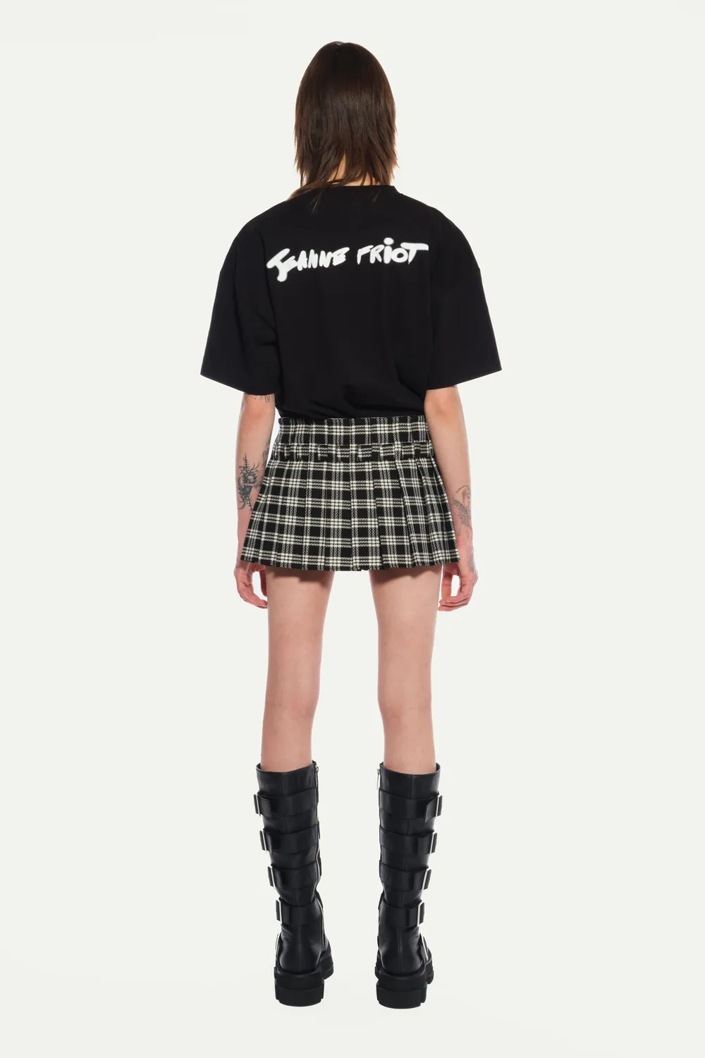 Jeanne Friot Mini Kilt jupe plissée tartan S