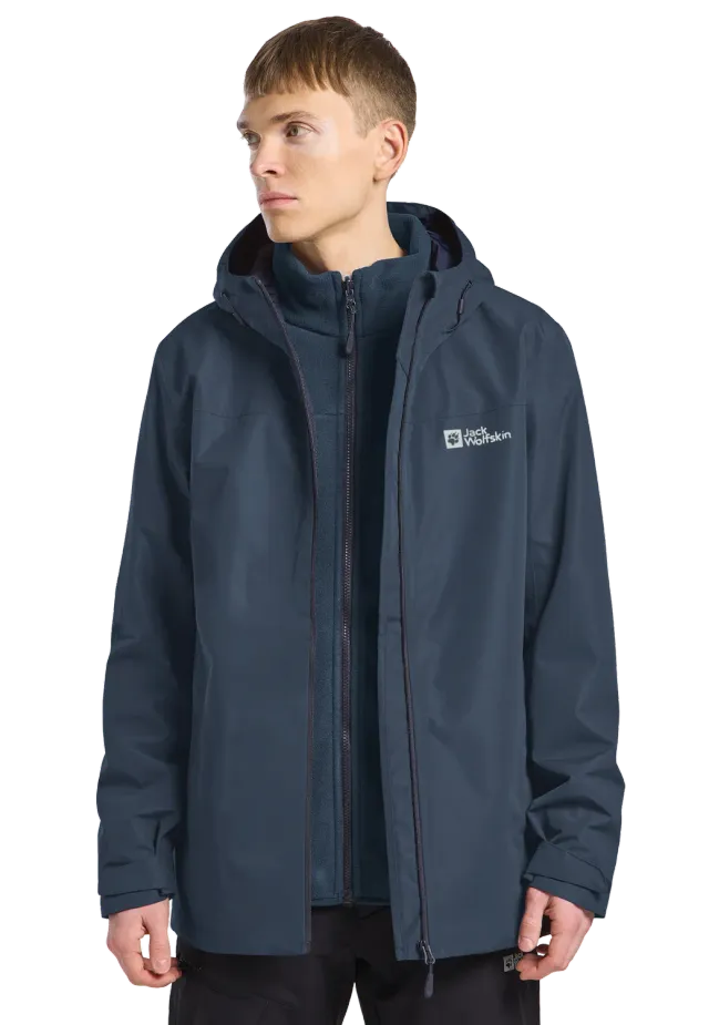 Jack Wolfskin Taubenberg 3in1 Jkt M veste 3 en 1 homme imperméable