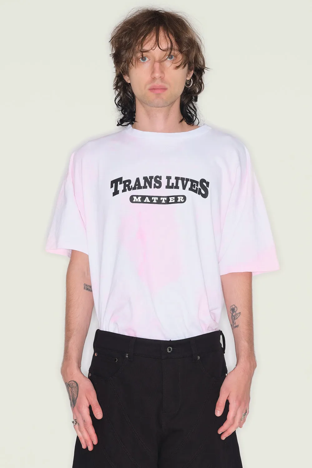 Jeanne Friot Trans Lives Matter t-shirt noir oversize coton