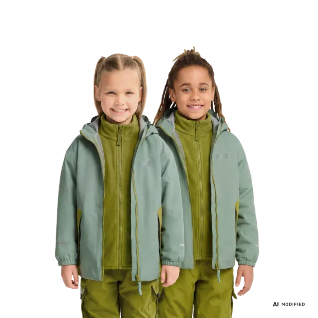 Jack Wolfskin Iceland 3in1 Jkt K veste enfant imperméable