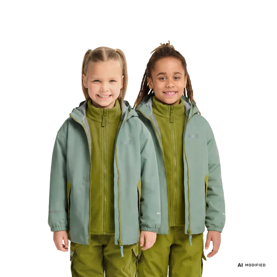 Jack Wolfskin Iceland 3in1 Jkt K veste enfant imperméable