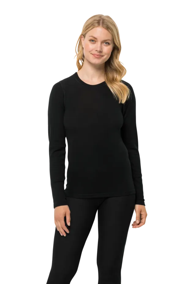 Jack Wolfskin Merino Longsleeve W t-shirt thermique laine pure