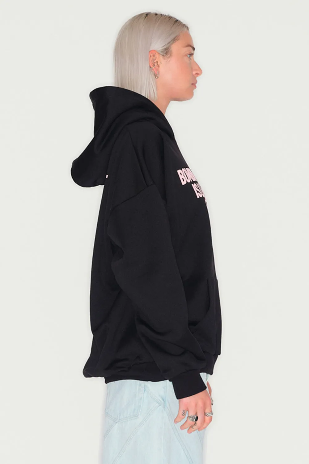 JEANNE FRIOT Peace Hoodie sweat noir peace