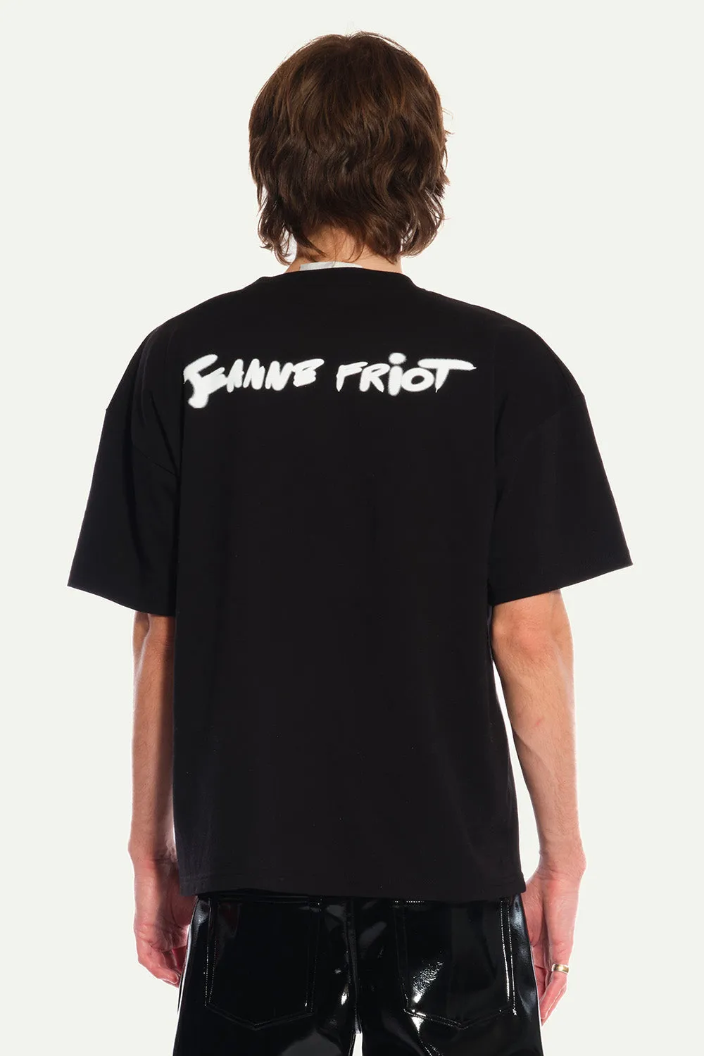 Jeanne Friot Punk tee noir slogan blanc