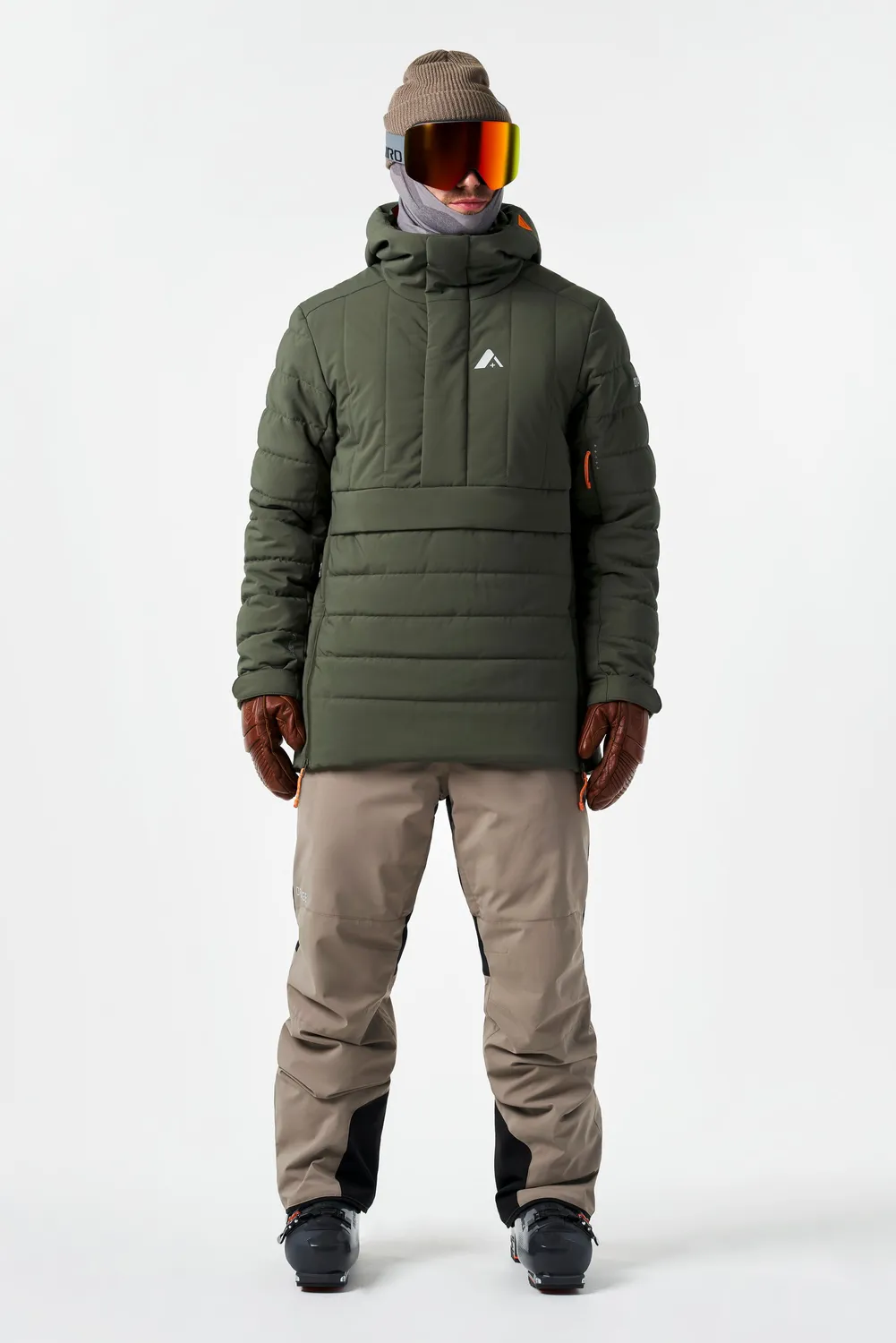 Orage Palisade pull ski anorak demi-zip chaud
