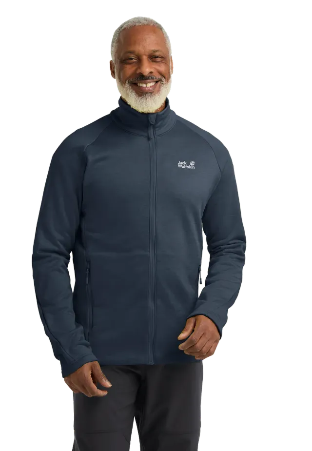 Jack Wolfskin Peak District FZ M polaire zippée chinée