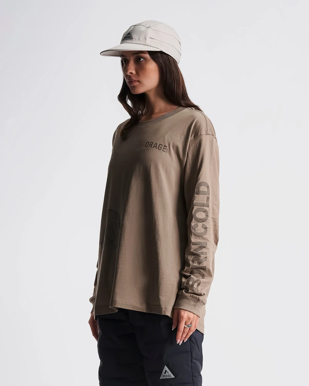 Orage Alpine Ascent t-shirt manche longue coton bio argile