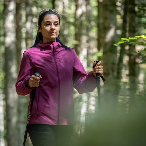 Lhotse Tamara veste technique Fuchsia coupe-vent