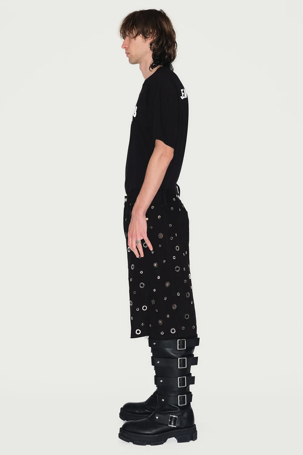 Jeanne Friot Eloi Bermuda short denim noir