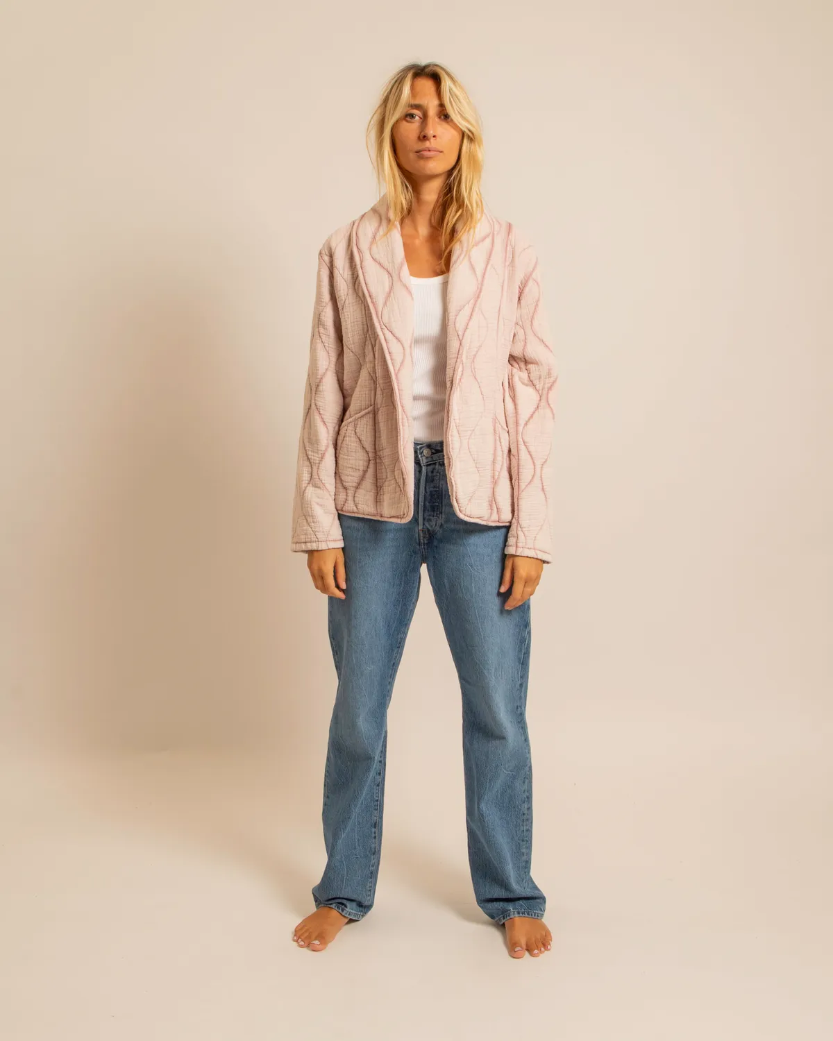 AOKYANOS Cuba kimono poudre coton matelassé