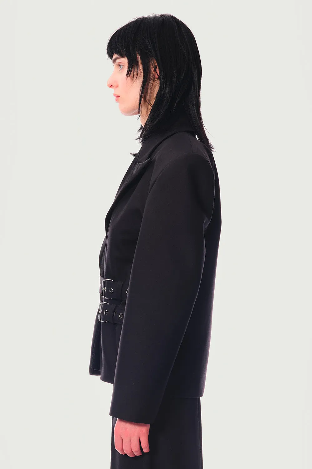 JEANNE FRIOT Camille Jacket veste noire laine vierge
