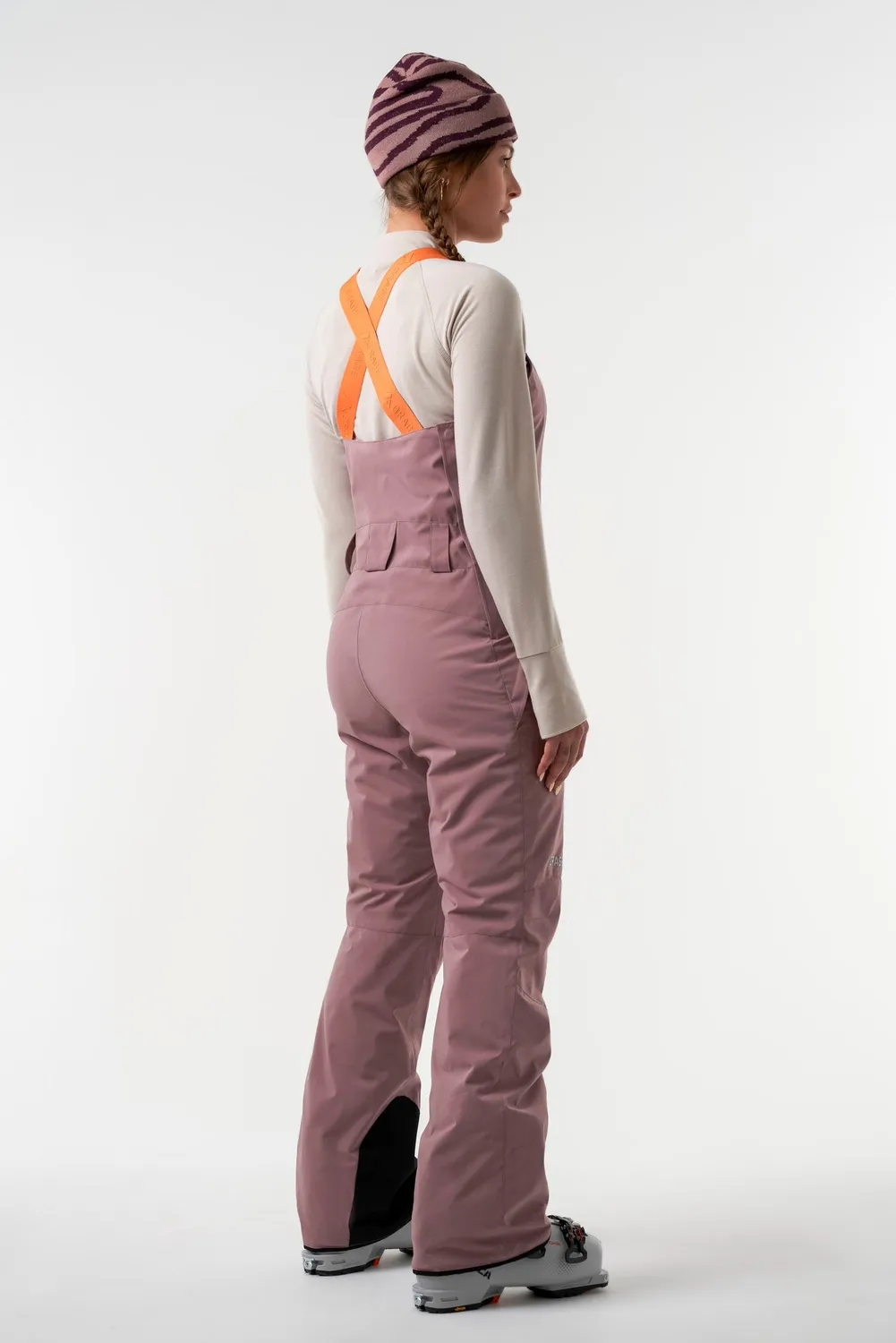 Orage Ridge salopette ski femme Light Plum isolée