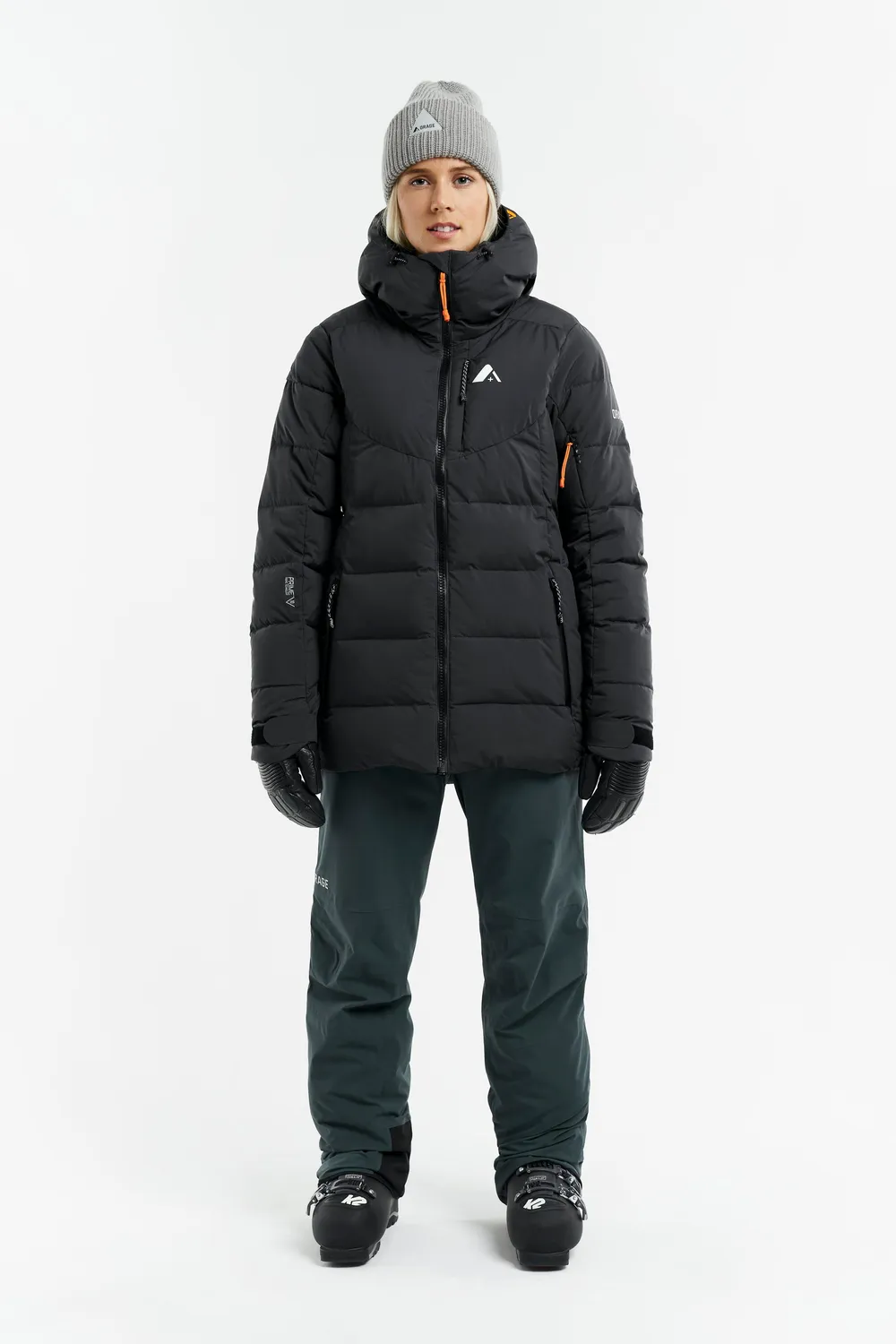 Orage Riya doudoune ski femme noire synthétique chaude