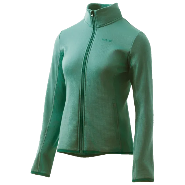 Lhotse Greta wasabi polaire grid zippée femme
