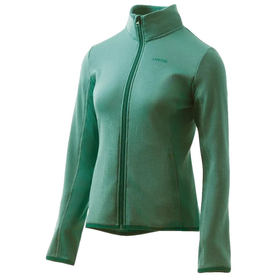 Lhotse Greta wasabi polaire grid zippée femme