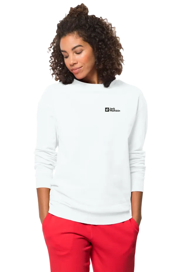 Jack Wolfskin Essential Crewneck W sweat coton respirant