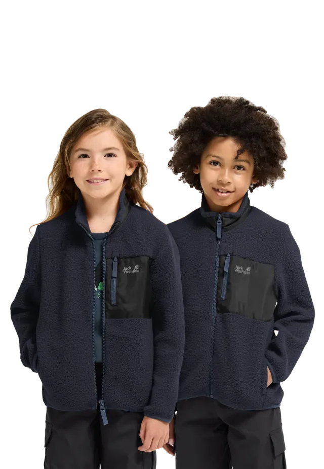Jack Wolfskin Lite Curl FZ K polaire enfant zippée chaude