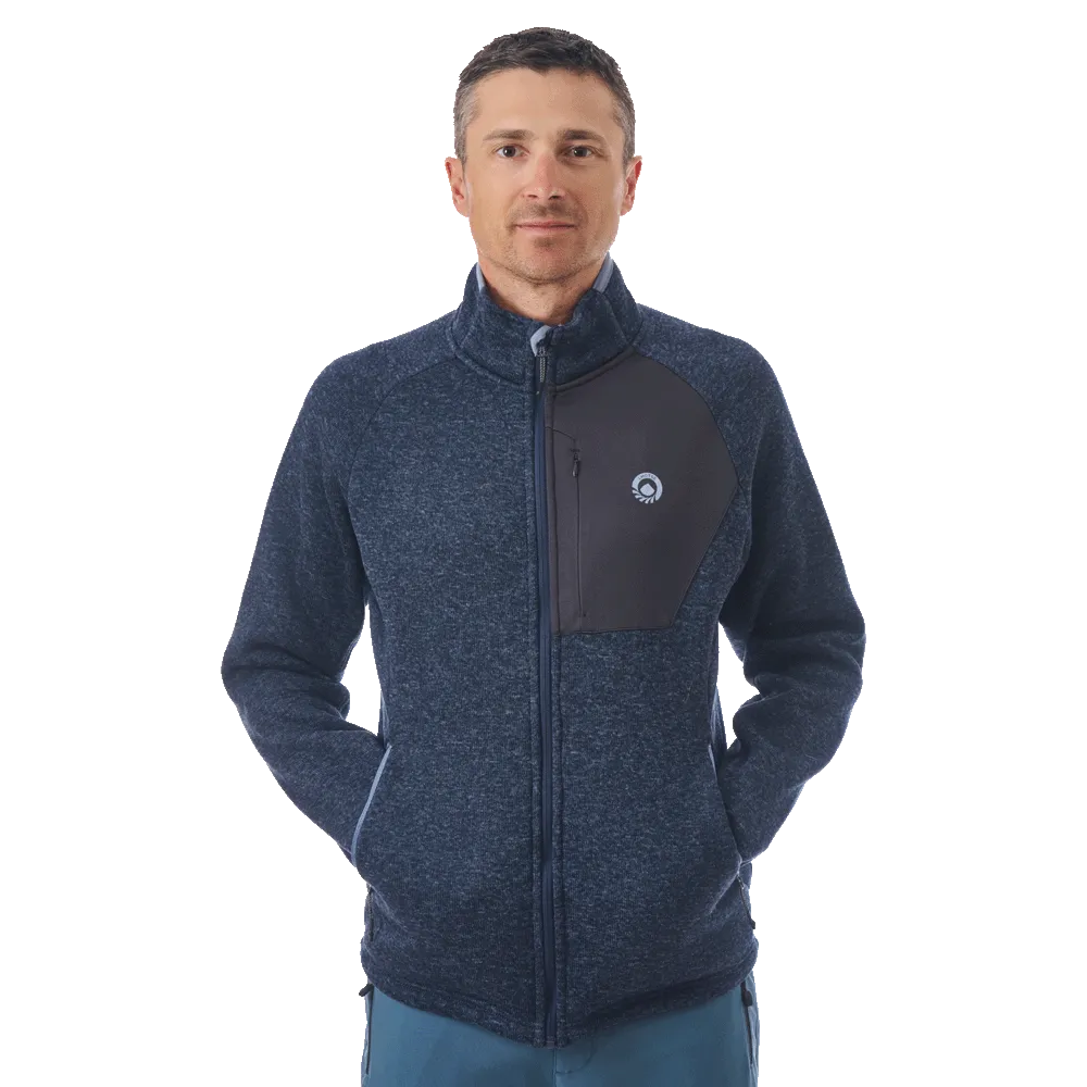 Lhotse Adler polaire navy blue chaude col montant