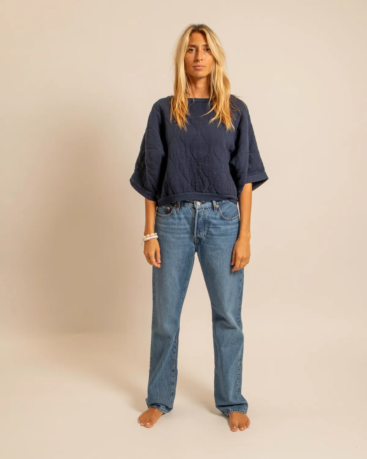 AOKYANOS Seattle sweat manches 3/4 Nuit coton