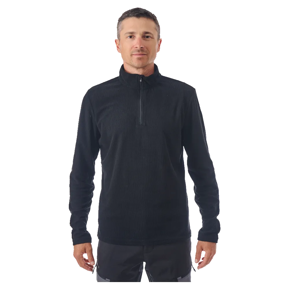 Lhotse Jawad Black polaire demi-zip grid