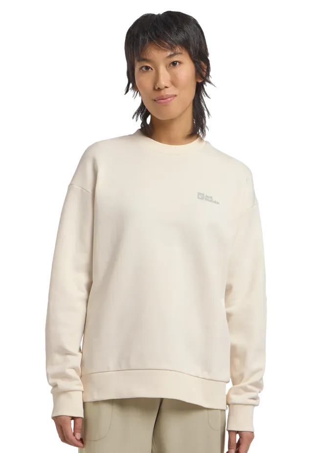 Jack Wolfskin Essential Crewneck W sweat femme coton