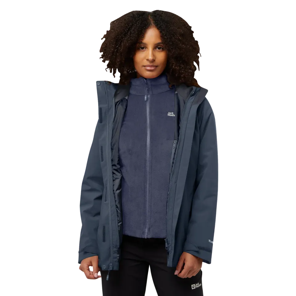 Jack Wolfskin Rotwand 3in1 veste femme polaire amovible