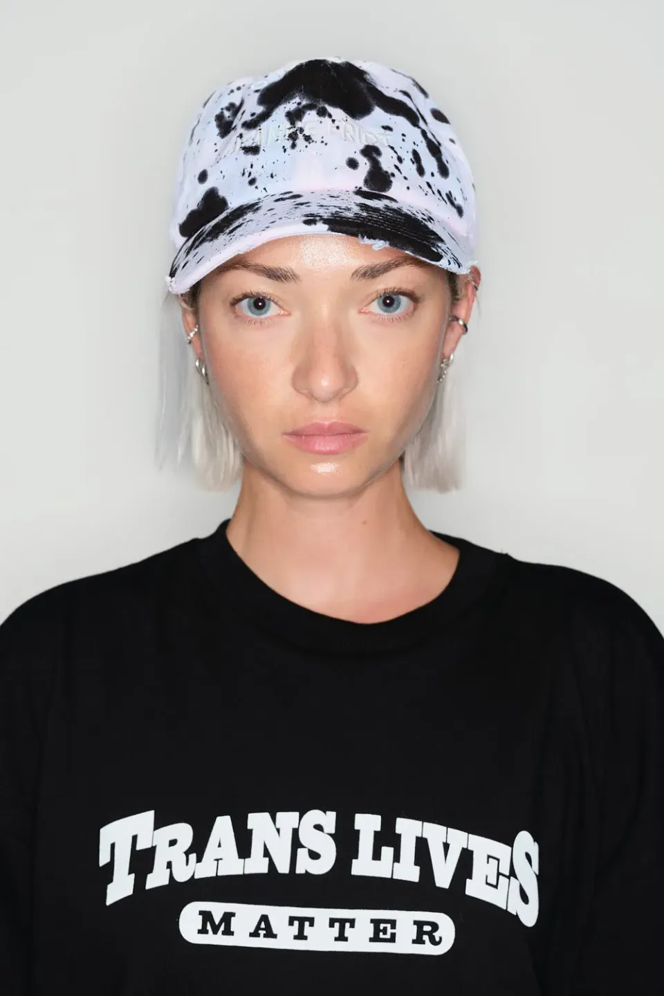 Jeanne Friot Resistance casquette tie-dye rose taille unique