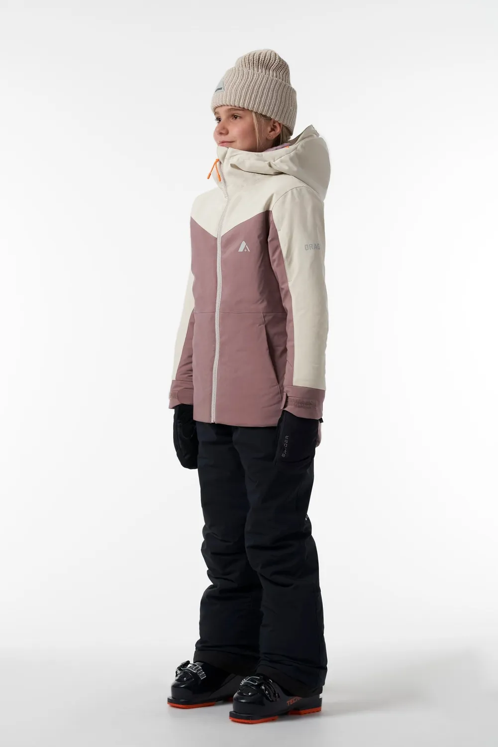 Orage Bromont veste isolée fille rose imperméable