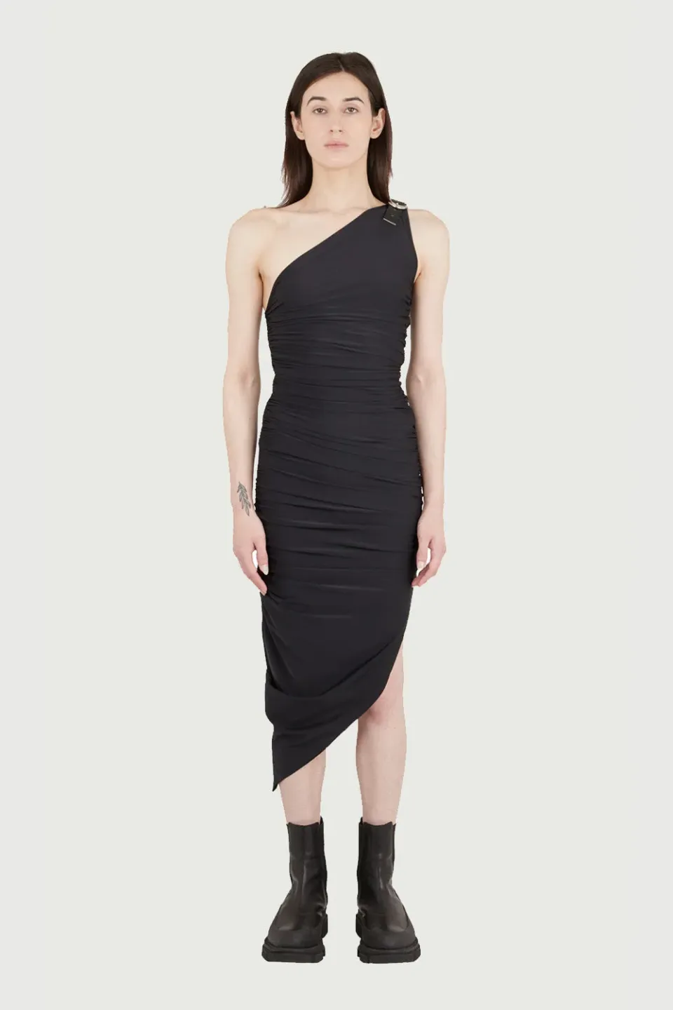 Jeanne Friot Black Pleats robe plissée noire