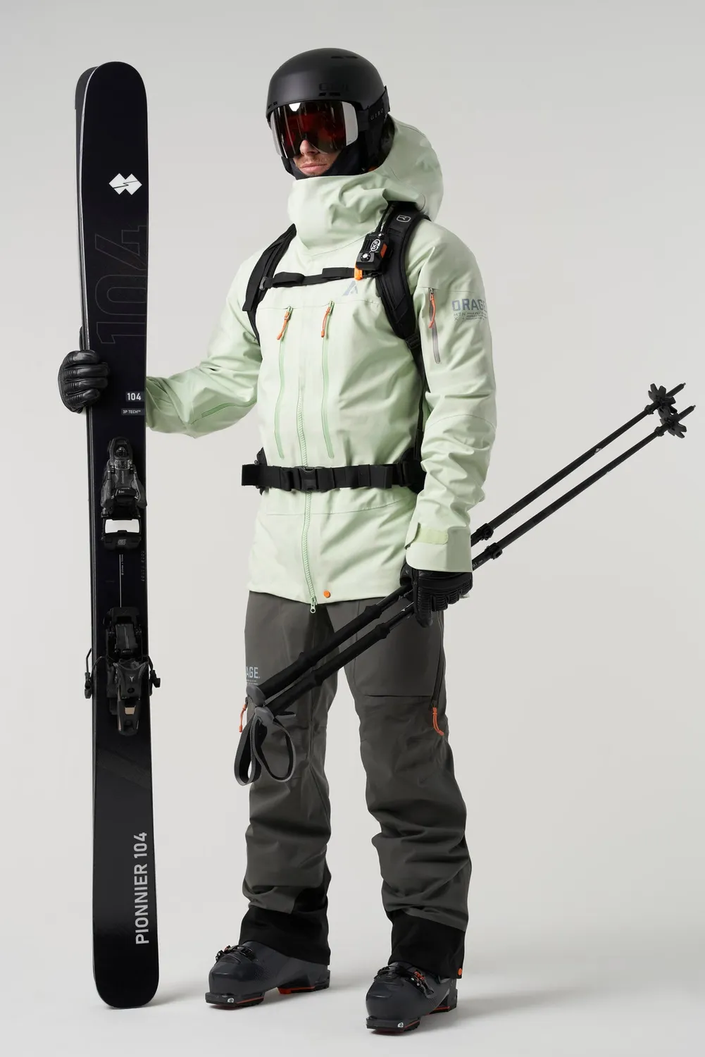 Orage MTN-X Spurr 3L veste imperméable homme Lichen