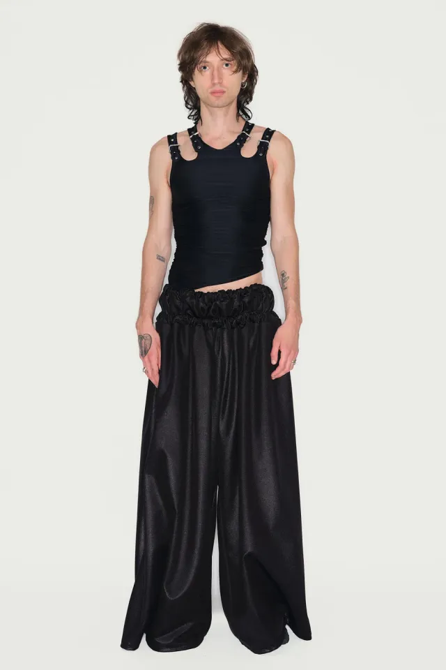 JEANNE FRIOT Shiny Pants pantalon brillant noir