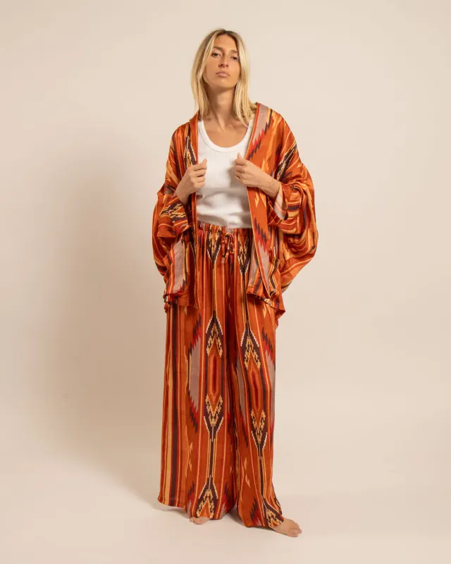 AOKYANOS Chicago Koda Terra Light veste kimono imprimé