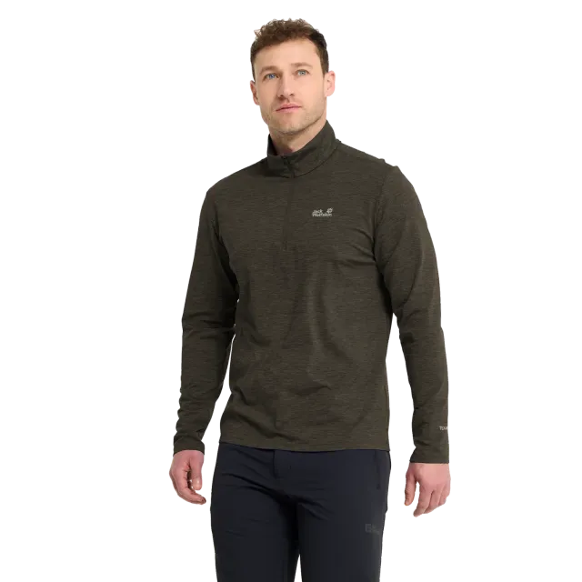 Jack Wolfskin Trail HZ M t-shirt manches longues respirant