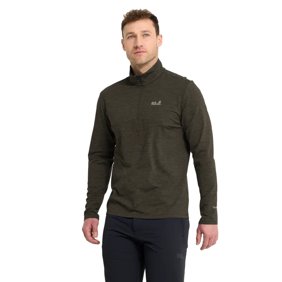 Jack Wolfskin Trail HZ M t-shirt manches longues respirant