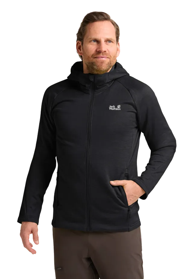 Jack Wolfskin Peak District Hooded Fz M polaire homme