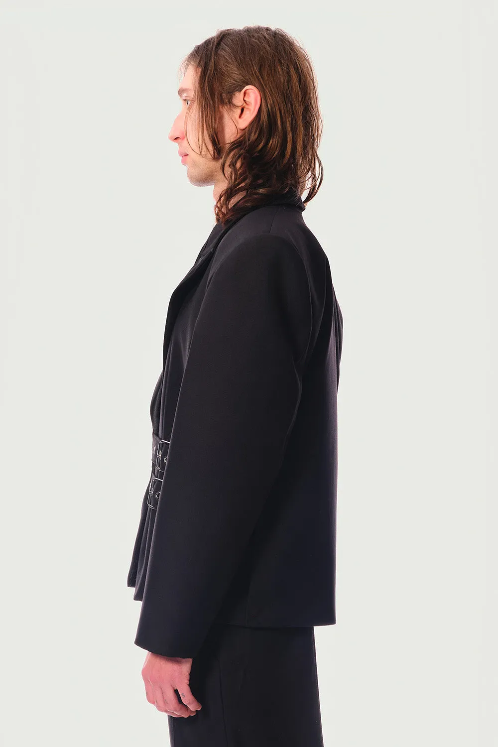 JEANNE FRIOT Camille Jacket veste noire laine vierge