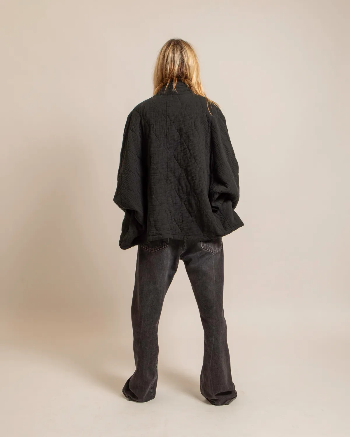 Aokyanos Chicago Noir veste kimono coton taille unique