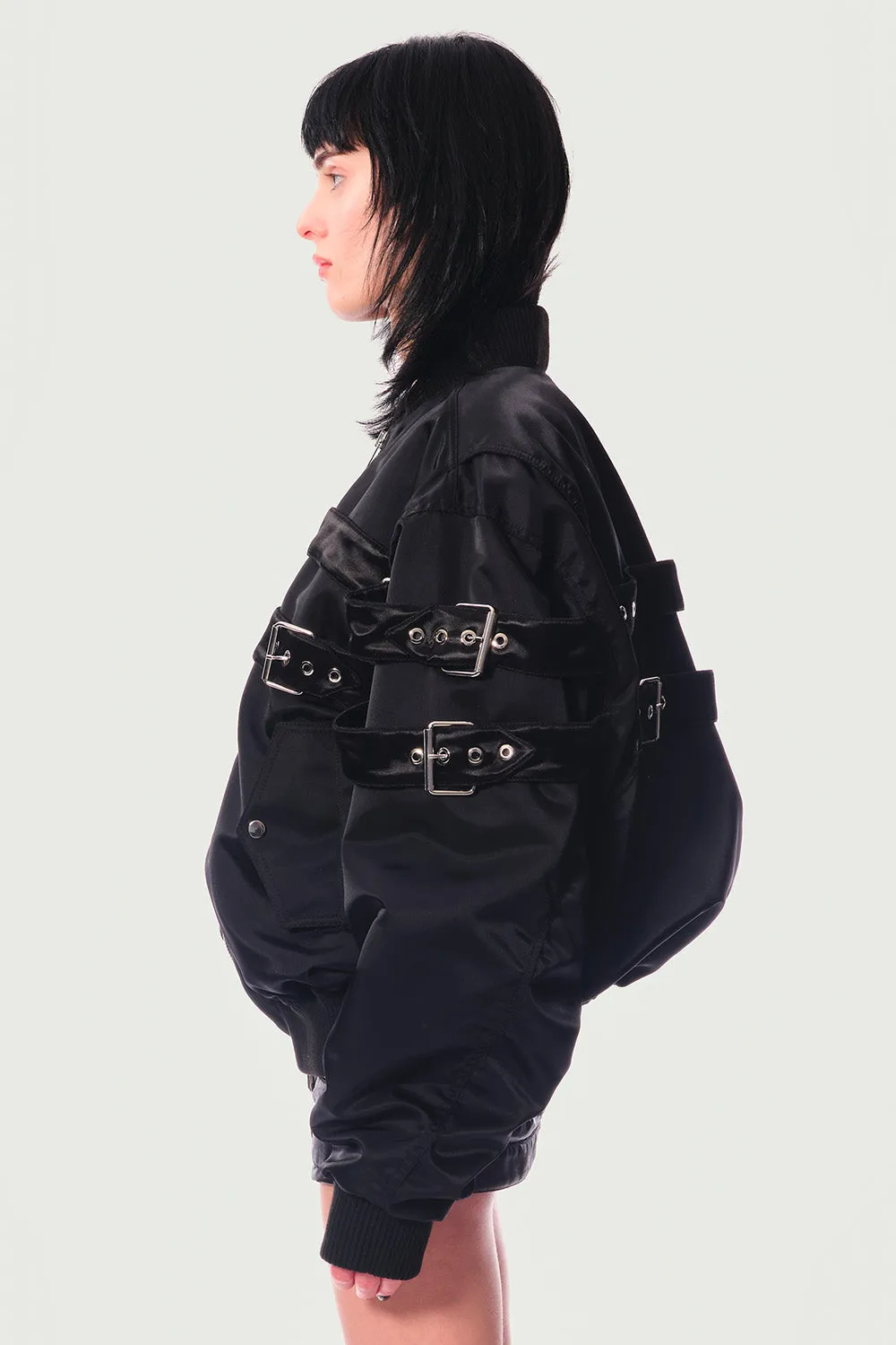 Jeanne Friot Alex Bombers veste noire matelassée déperlante